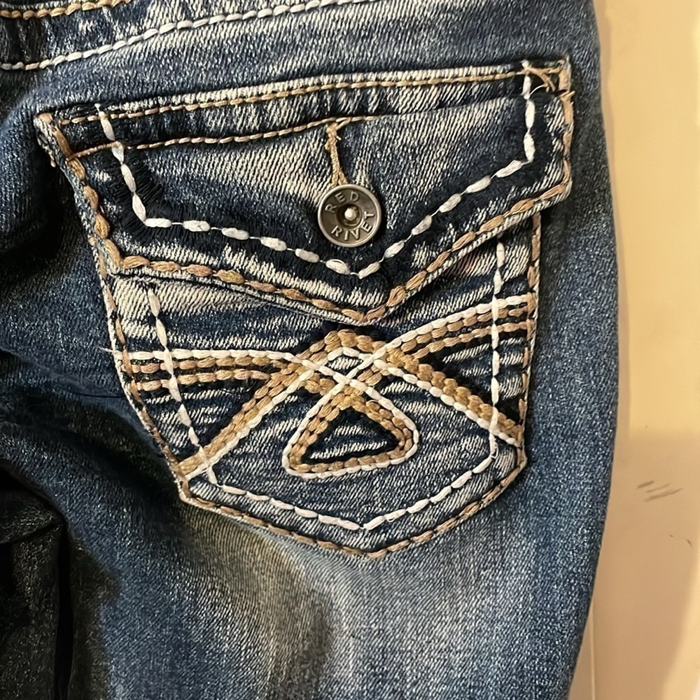 Red Rivet Jeans - Picture 7 of 7